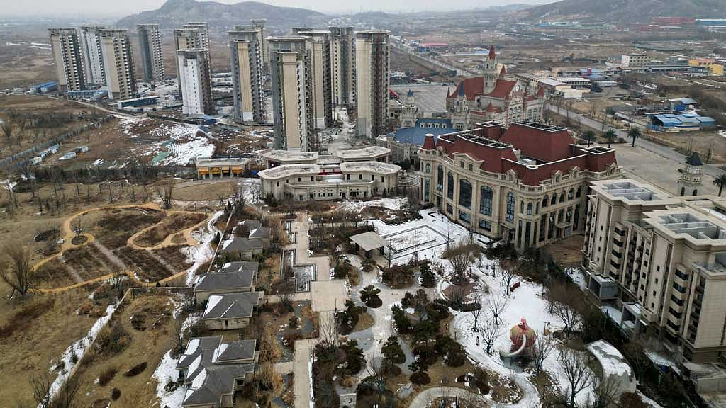  An aerial view of an unfinished residential development by China Evergrande Group in the outskirts of Shijiazhuang, Hebei province, China Feb 1, 2024. REUTERS