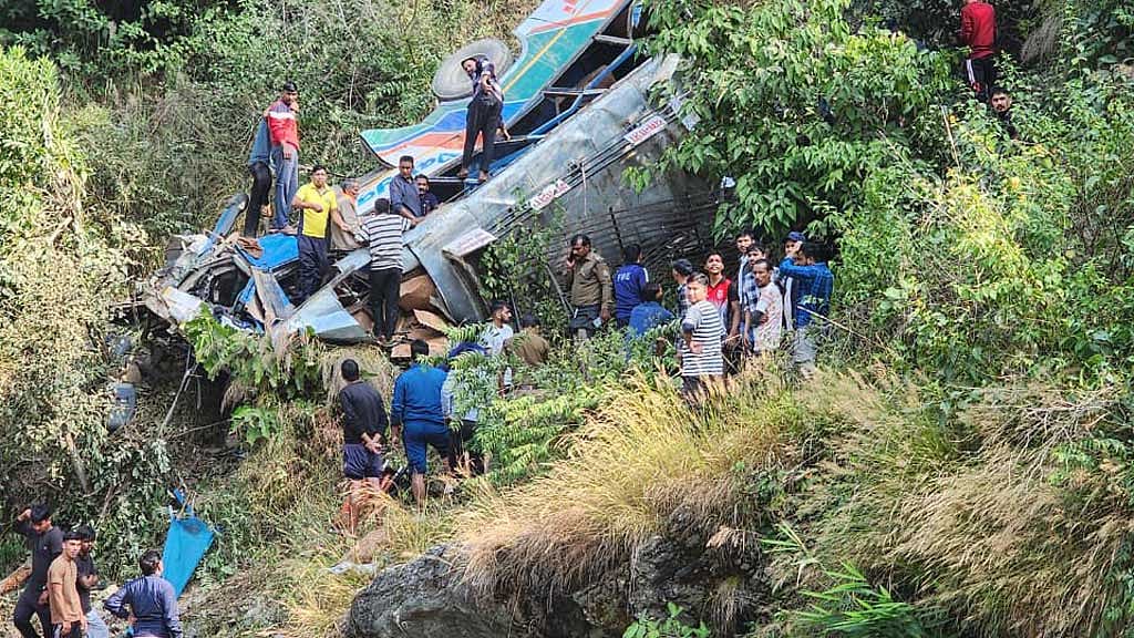 36 dead as bus falls into gorge in India’s Uttarakhand