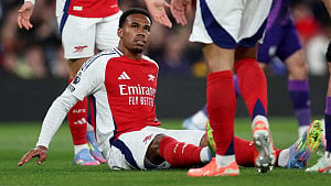Arsenal lose Gabriel for rest of the season