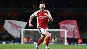 Arsenal begin to believe as Rice makes it happen