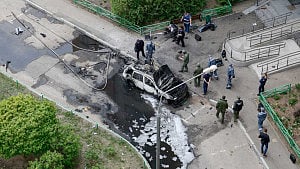 Russian military officer killed in car blast near Moscow