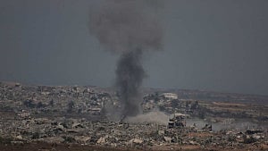 Israel bombards Gaza City overnight