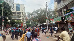 Tension flares again outside Jatiya Party office
