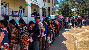 Myanmar junta says voter turnout at 52% in first phase of polls