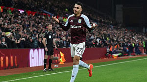 Rogers brace powers Villa past Man United
