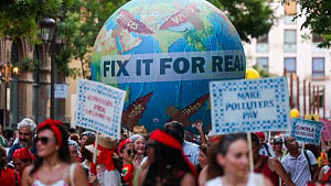 Protesters demand climate action ahead of UN summit