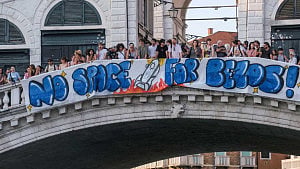 Venice divided ahead of billionaire Bezos' wedding