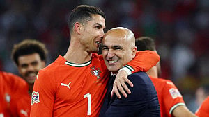 Ronaldo emotional after Portugal Nations League win