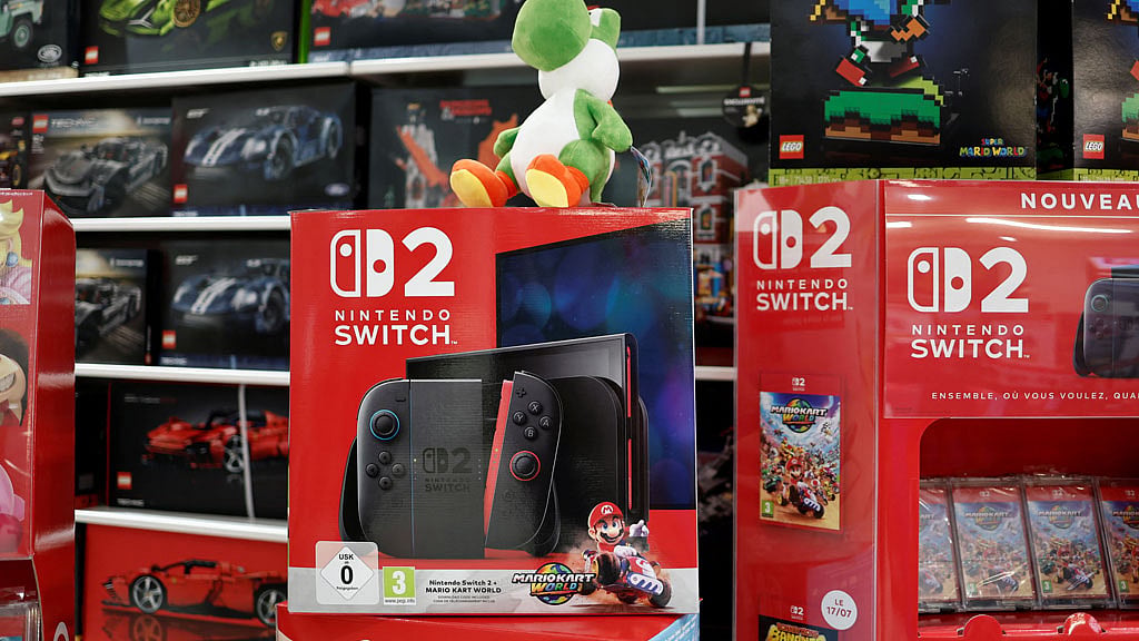 A general view of the Nintendo Switch 2 game console launch event at a Fnac Darty store as Nintendo starts selling the new consoles globally, in Paris, France Jun 4, 2025. REUTERS/Benoit Tessier