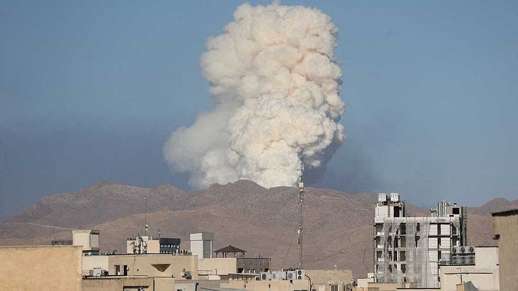 Smoke rises following an Israeli attack in Tehran, Iran, Jun 18, 2025. REUTERS