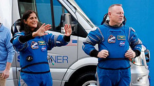 Astronaut crew docks with space station to replace 'Butch and Suni'