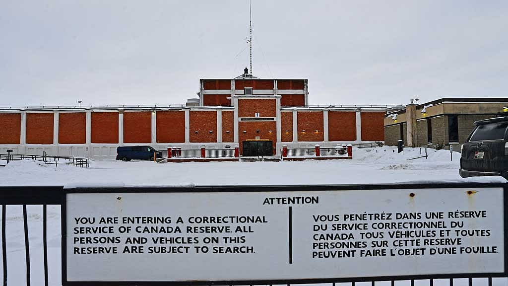 Saskatchewan Penitentiary, a Medium Security Facility with Maximum Security areas, is located on a walled 20-acre parcel of land outside Prince Albert, Saskatchewan, Canada February 6, 2025. REUTERS