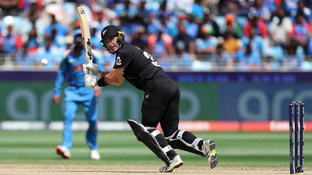 ICC Men's Champions Trophy - Final - India v New Zealand - Dubai International Stadium, Dubai, United Arab Emirates - March 9, 2025 New Zealand's Will Young in action REUTERS/Satish Kumar
