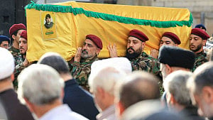 Beirut suburbs mourn Hezbollah commander