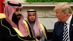 Trump hosts Saudi crown prince for deal-making visit