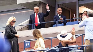 Trump at US Open, spurs security snag