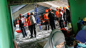 3 dead in Indonesia school collapse, 38 feared trapped