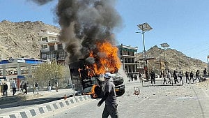 Troops patrol Ladakh amid curfew after deadly protests