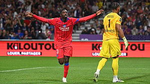 PSG suffer injury setbacks as Dembele, Doue sidelined for weeks