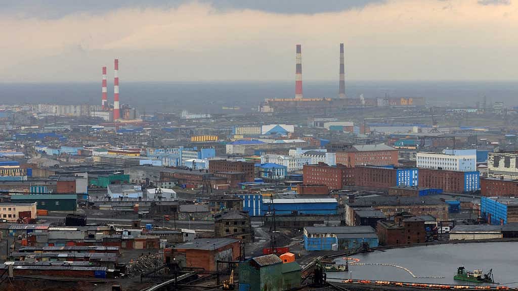 A general view shows the Arctic city of Norilsk, Russia, Aug 24, 2021. REUTERS/Tatyana Makeyeva/File Photo