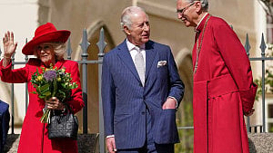 Andrew, family absent as British royals gather for Easter service