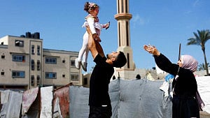 Babies evacuated from Gaza returned to overjoyed parents