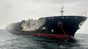 Gunfire hits 3 ships in Hormuz