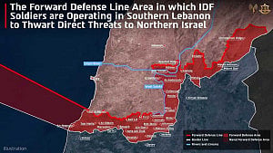 Israel reveals map of Lebanon gains