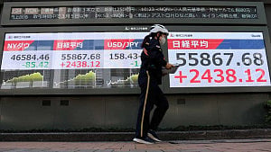 Asian shares scale six-week peak