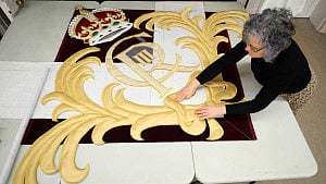 Artisans craft the Royal Opera House's new curtains