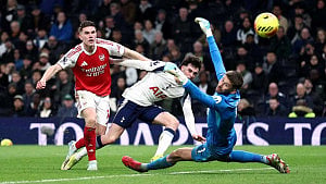 Eze double lifts Arsenal past Spurs
