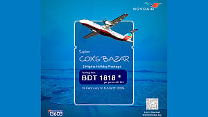 NOVOAIR unveils Cox’s Bazar holiday package