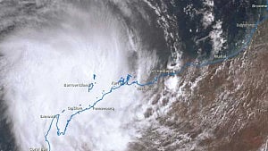 Tropical Cyclone Mitchell approaches Western Australia