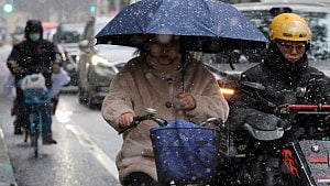 Low temperatures bring rare snowfall to Shanghai