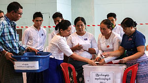 Myanmar junta dismisses critics as allies eye landslide election win