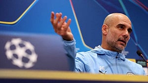 Guardiola downplays derby loss, eyes CL progress