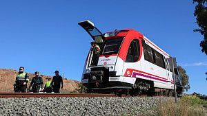 Train collides with crane arm in Spain's fourth rail accident
