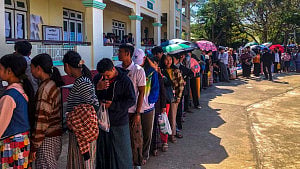 Myanmar votes again in military's lopsided polls
