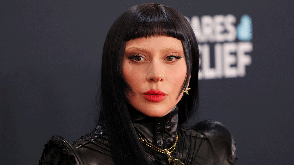  FILE PHOTO: Lady Gaga poses at the red carpet during the 67th Annual Grammy Awards in Los Angeles, California, US, Feb 2, 2025. REUTERS/Daniel Cole/File Photo