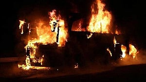7 killed in India expressway bus fire