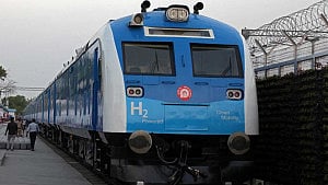 India rolls out first hydrogen train