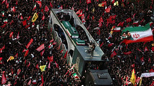 Iran ‘hits US military targets’, lays slain leader to rest