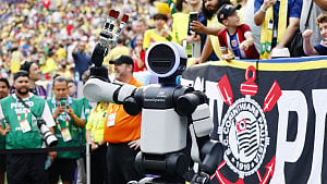 Humanoid robot Atlas at World Cup