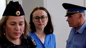 Jailed Russian playwright’s husband keeps vigil in exile