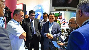 Tarique visits Daffodil Computers pavilion at BEAR Summit 2026