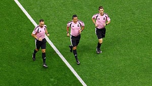 Referees match players stride for stride
