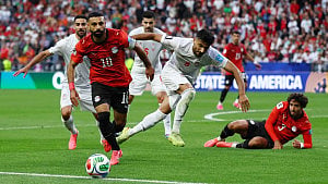 Egypt's Salah resumes training after hamstring scare