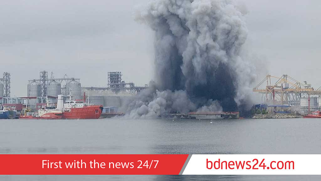 Drone explodes in Romanian port