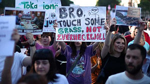 Albanians protest Kushner-linked resort project