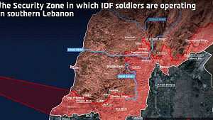 Israel issues new Lebanon occupation map
